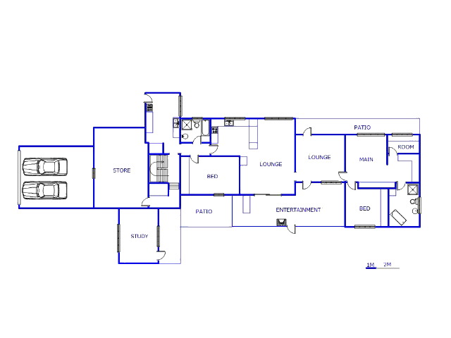 Floor plan of the property in Rustenburg