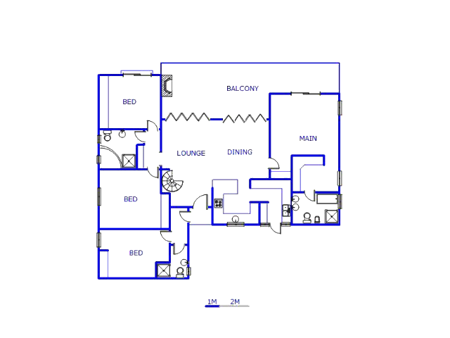 Floor plan of the property in Simbithi Eco Estate