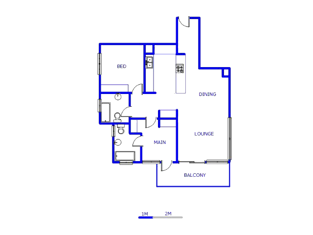 Floor plan of the property in Table View