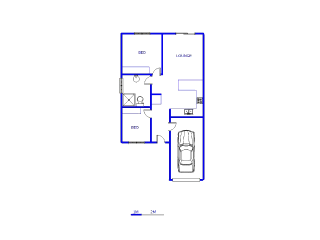Floor plan of the property in Parklands