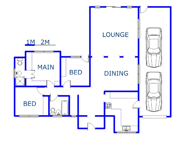 Floor plan of the property in Burlington Heights