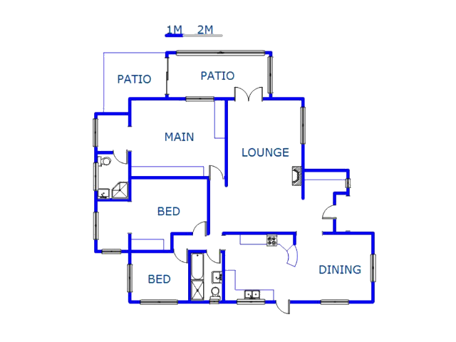 Floor plan of the property in Wembley