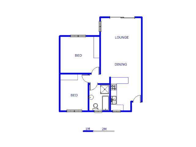 1st Floor - 73m2 of property for sale in Comet