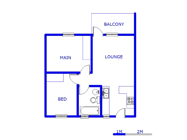 Floor plan of the property in Montana
