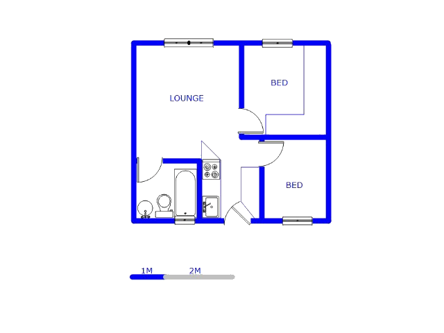 1st Floor - 33m2 of property for sale in Fleurhof
