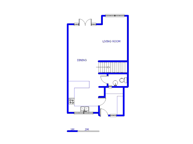Floor plan of the property in Northcliff