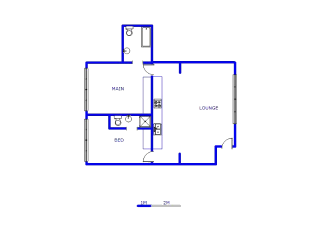 Floor plan of the property in Marshallstown