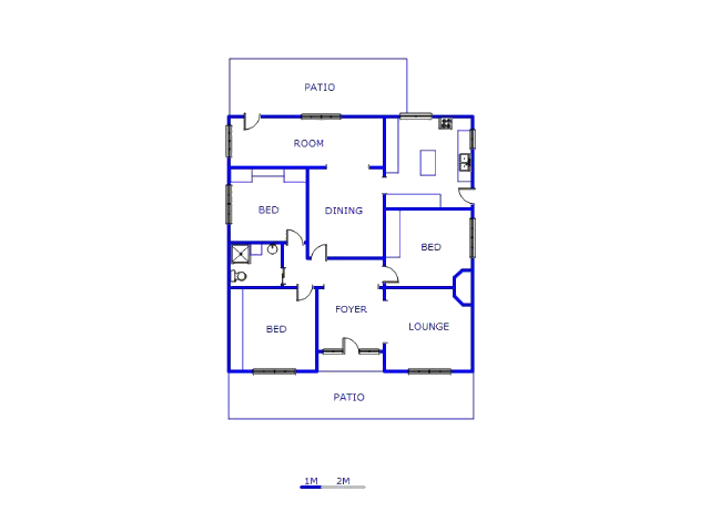 Floor plan of the property in Selection park