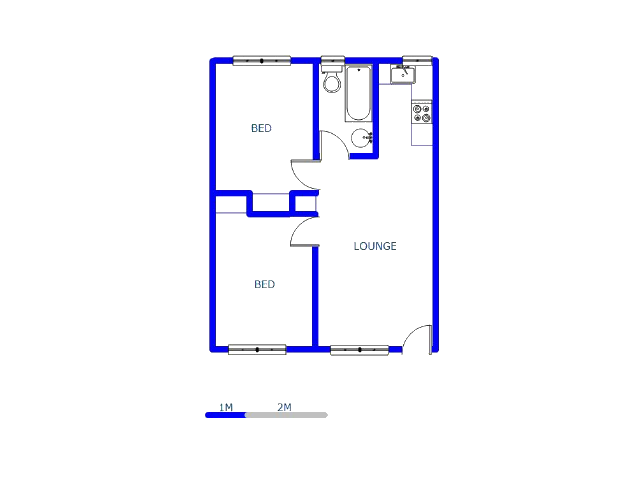 Floor plan of the property in Georginia
