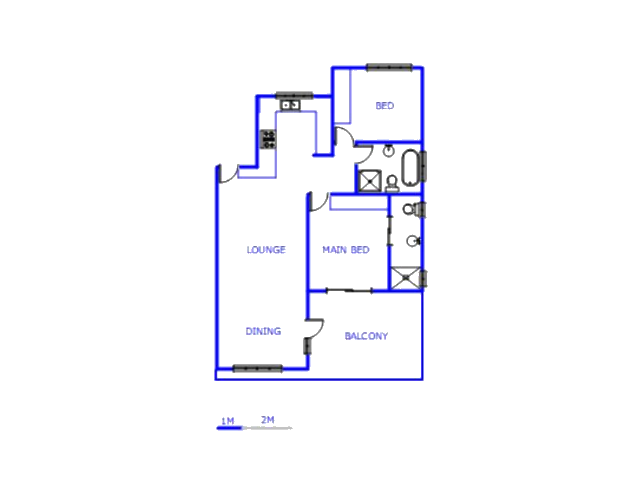 Floor plan of the property in Crowthorne AH