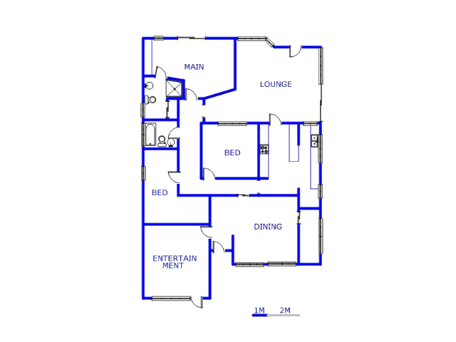 Floor plan of the property in Riviera