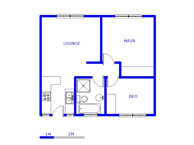 Floor plan of the property in Heuwelsig Estate