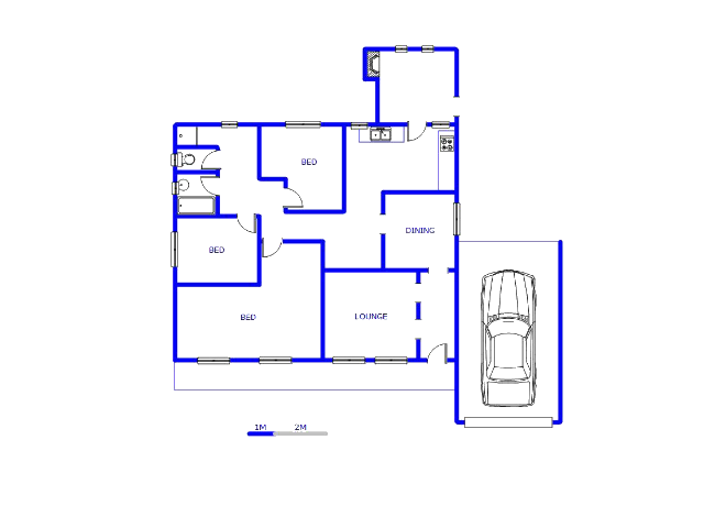 Floor plan of the property in Vredenburg