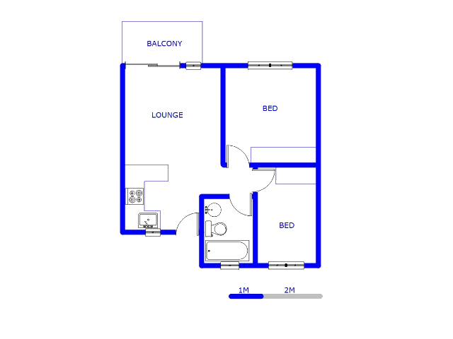Floor plan of the property in Albemarle