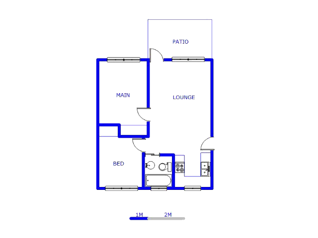 Floor plan of the property in Andeon