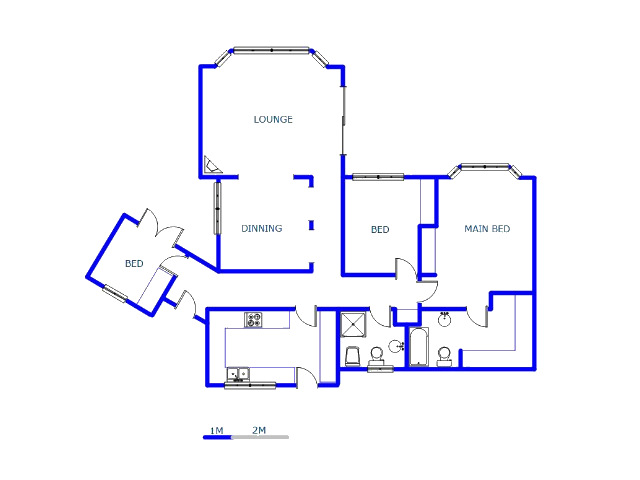Floor plan of the property in Parkmore
