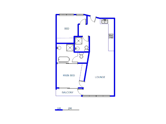 Floor plan of the property in Sandown