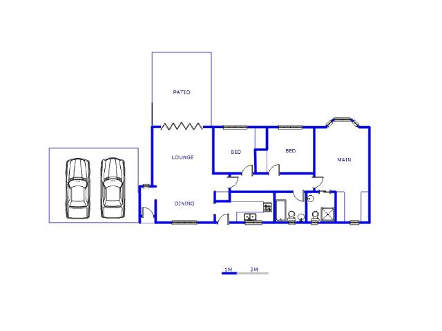 Floor plan of the property in Sunward park