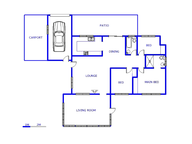 Floor plan of the property in Esther Park