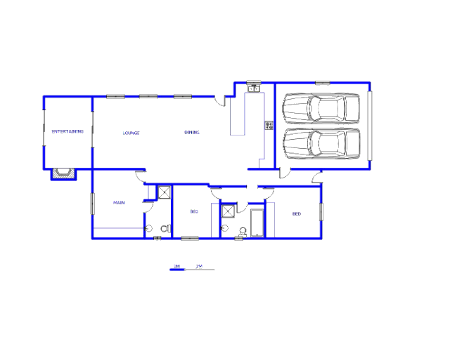 Floor plan of the property in Gordons Bay