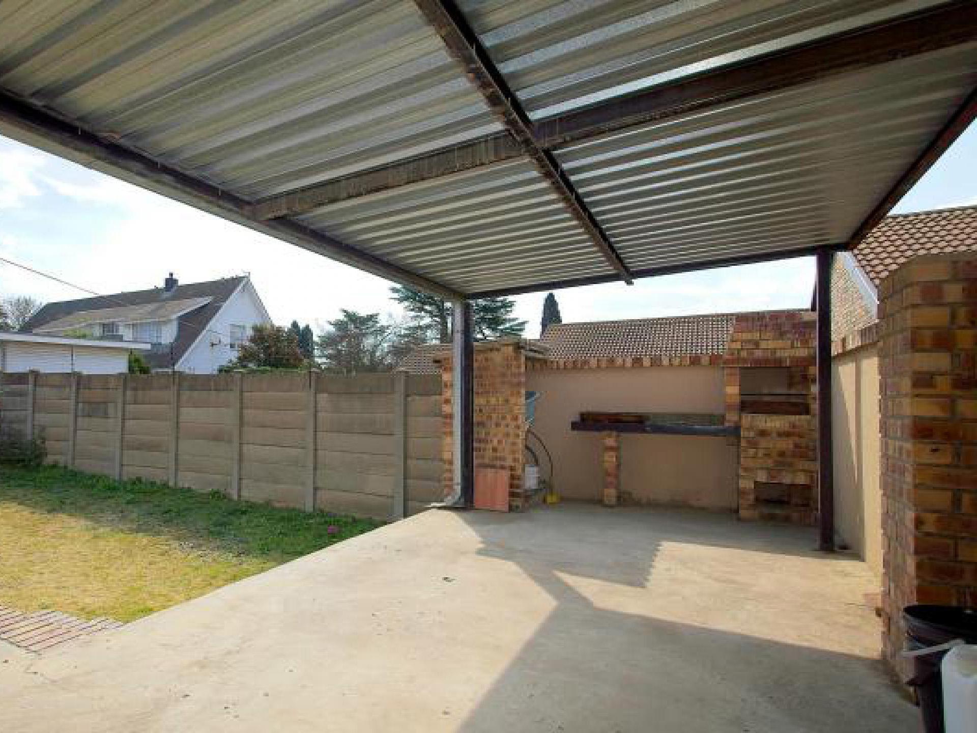 Patio of property in Ermelo