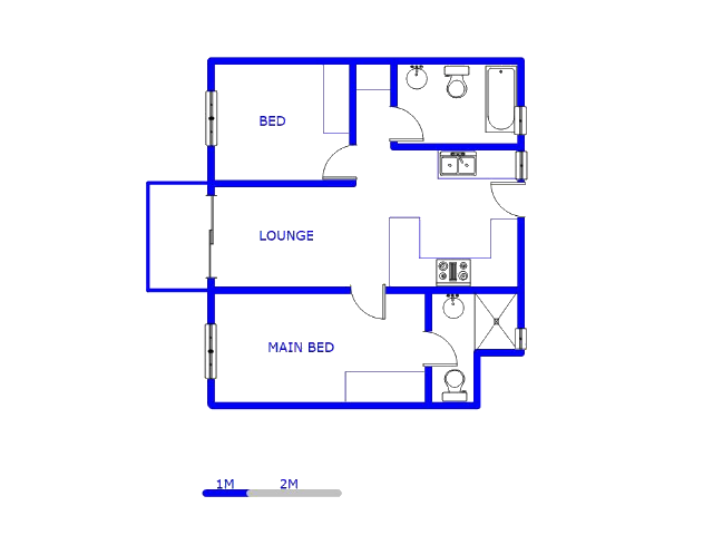 Floor plan of the property in Midridge Park