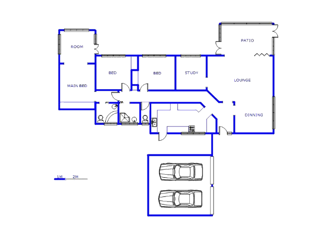 Floor plan of the property in Malanshof