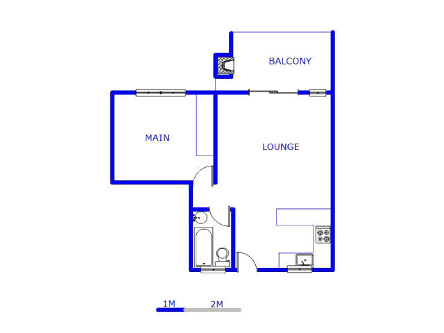 Floor plan of the property in Brenthurst