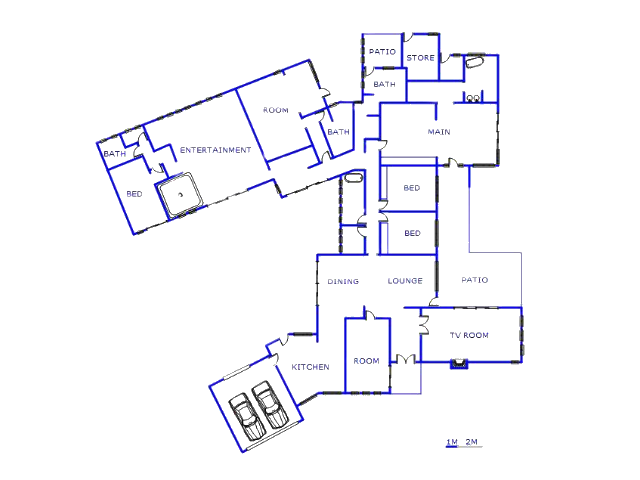Floor plan of the property in Raslouw