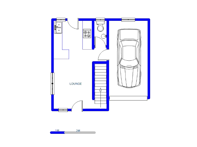 Floor plan of the property in Watervalspruit (Midrand)