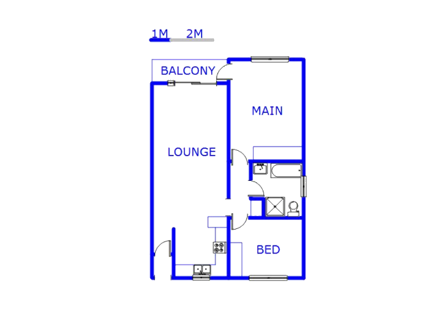 Floor plan of the property in Parkrand