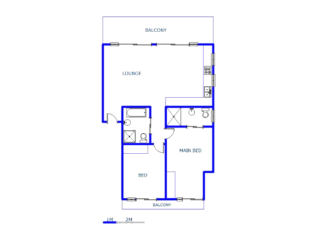 Floor plan of the property in Jukskei View