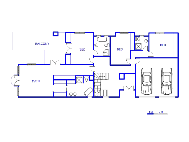 Floor plan of the property in Estate D' Afrique