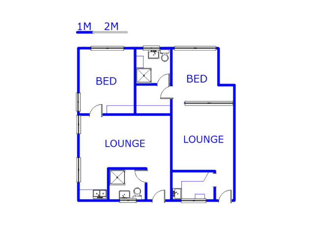 Floor plan of the property in Glenwood