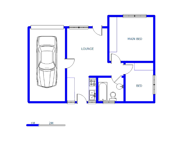 Floor plan of the property in Jukskei Park