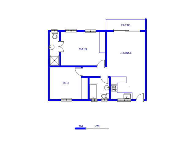 Floor plan of the property in Princess A.H.