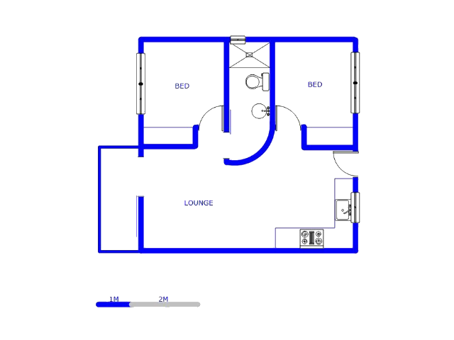 Floor plan of the property in Victoria
