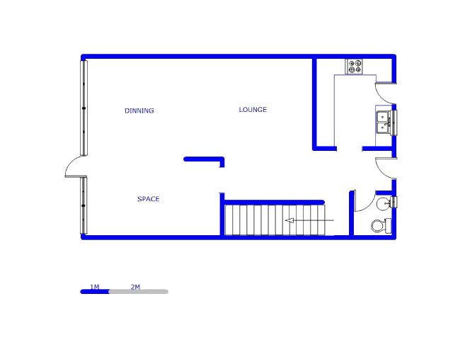 Floor plan of the property in Highlands North