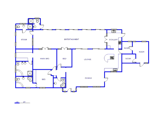 Floor plan of the property in Buccleuch