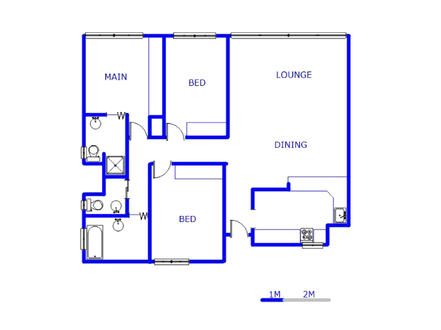 Floor plan of the property in Wonderboom South
