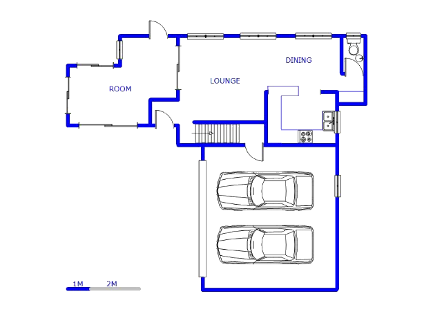 Floor plan of the property in Northgate (JHB)