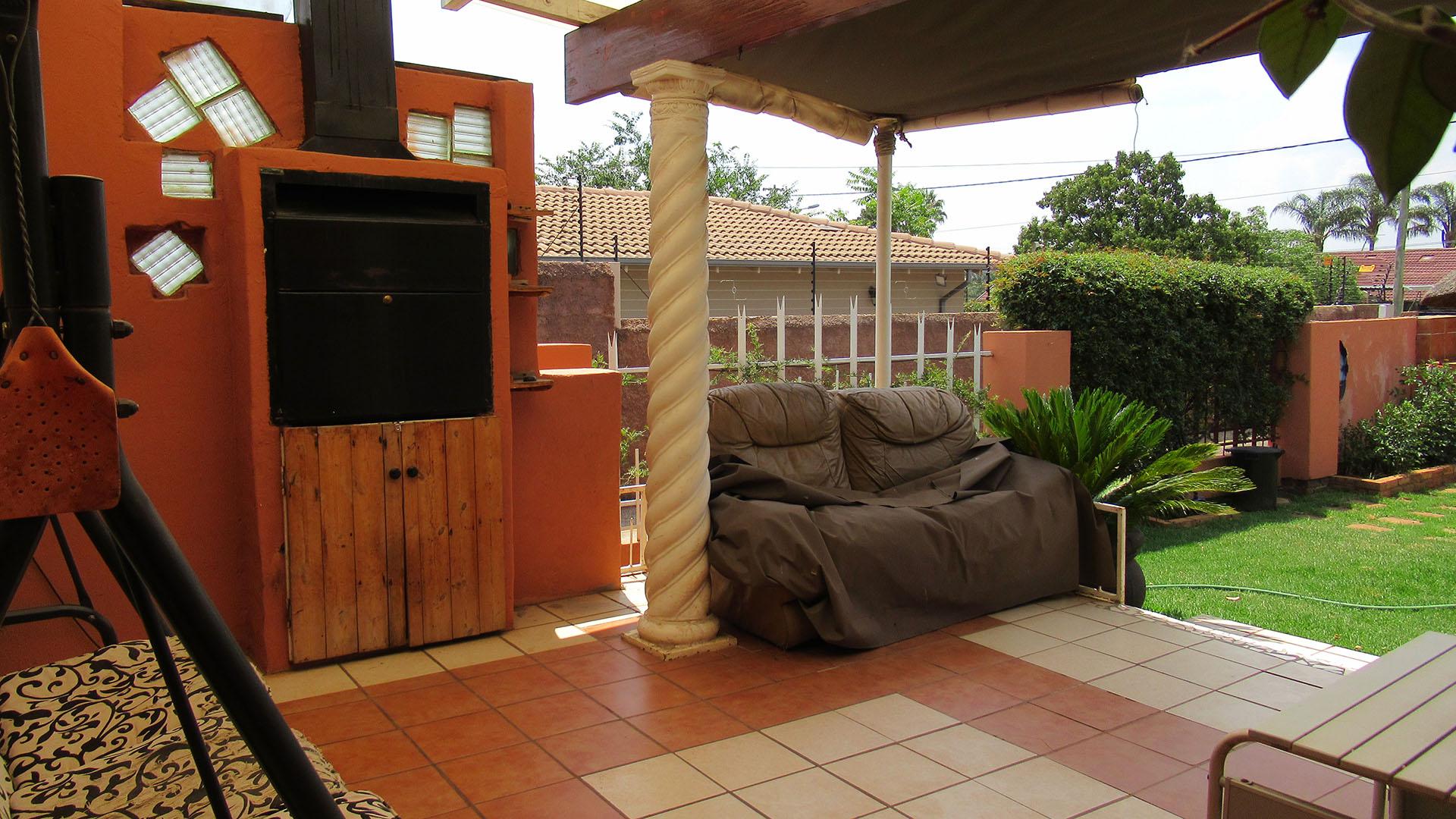 Patio of property in Krugersdorp North