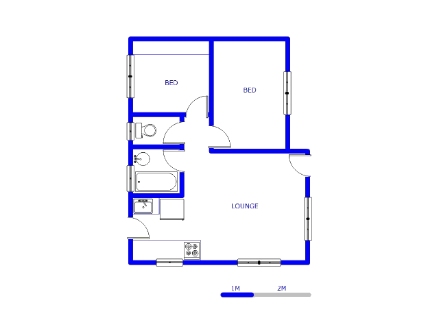 Floor plan of the property in Mapleton