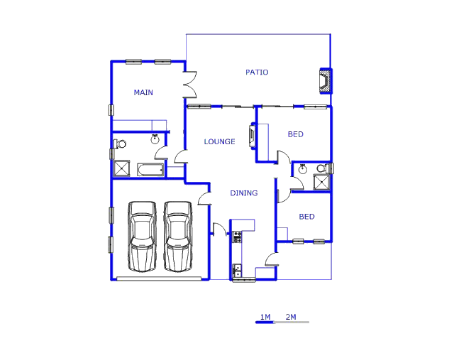 Floor plan of the property in Cullinan
