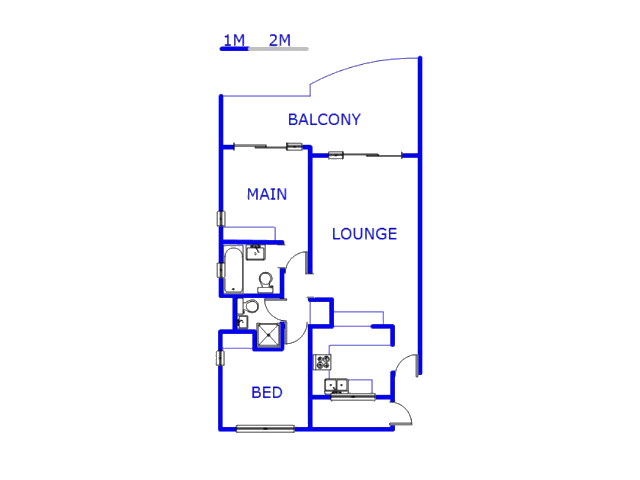 Floor plan of the property in Lawrence Rocks