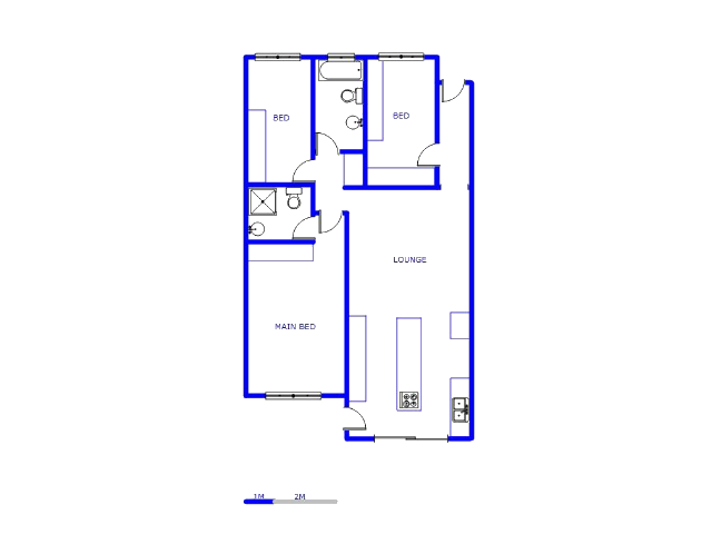 Floor plan of the property in Northcliff