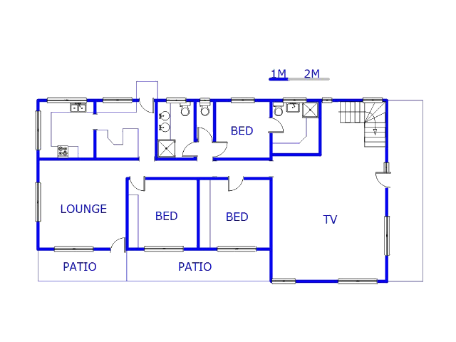 Floor plan of the property in Avoca