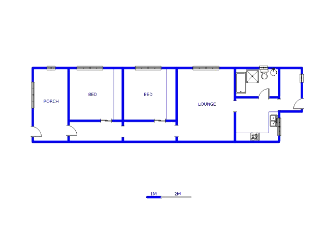 Floor plan of the property in Brooklyn - Ct