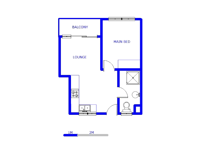Floor plan of the property in Zwartkoppies