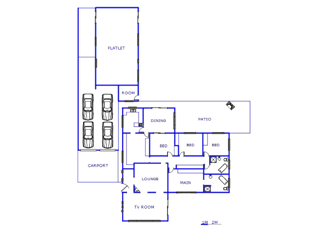 Floor plan of the property in Villieria